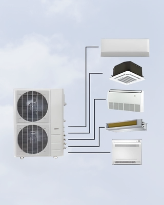 Ducted inverter aircon system for commercial spaces